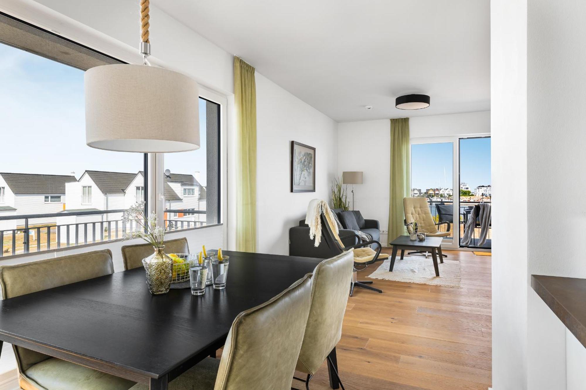Ferienwohnung Ocean Star- 1 OG, Balkon, Hafenblick, Kamin Olpenitz Exterior foto